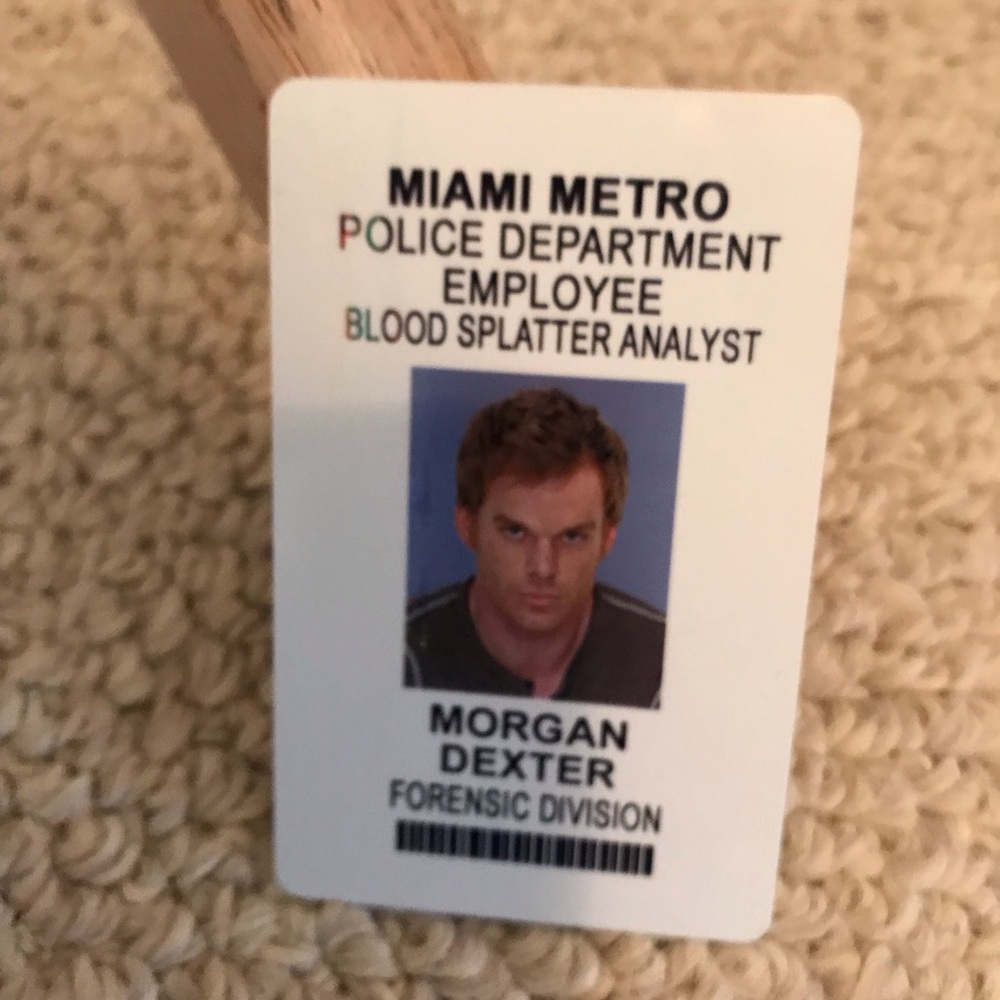 Dexter ID card Morgan Dexter
